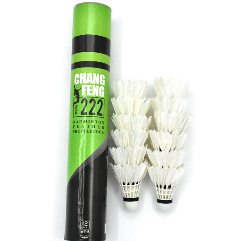 Badminton Raket - 12Pc volant de Badminton plume balle