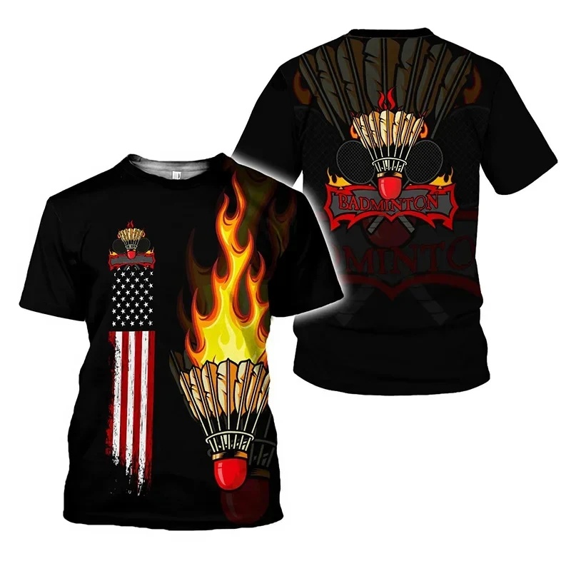 Badminton Photo - T-shirt de sport pour homme, 1
