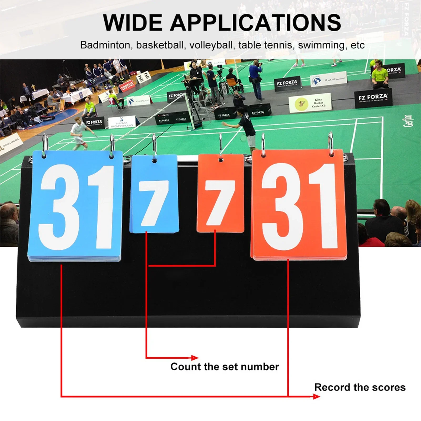 Badminton Scoreboard - Tableau de bord de compétition sportive