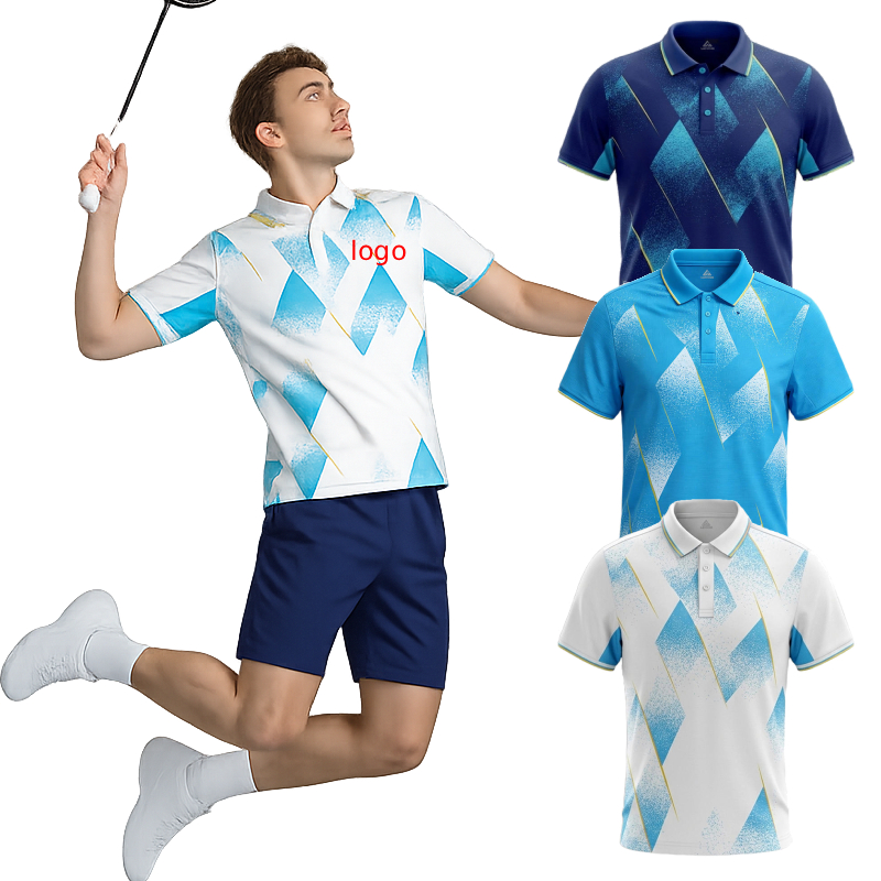 Badminton Court - Polo de badminton pour hommes, logo