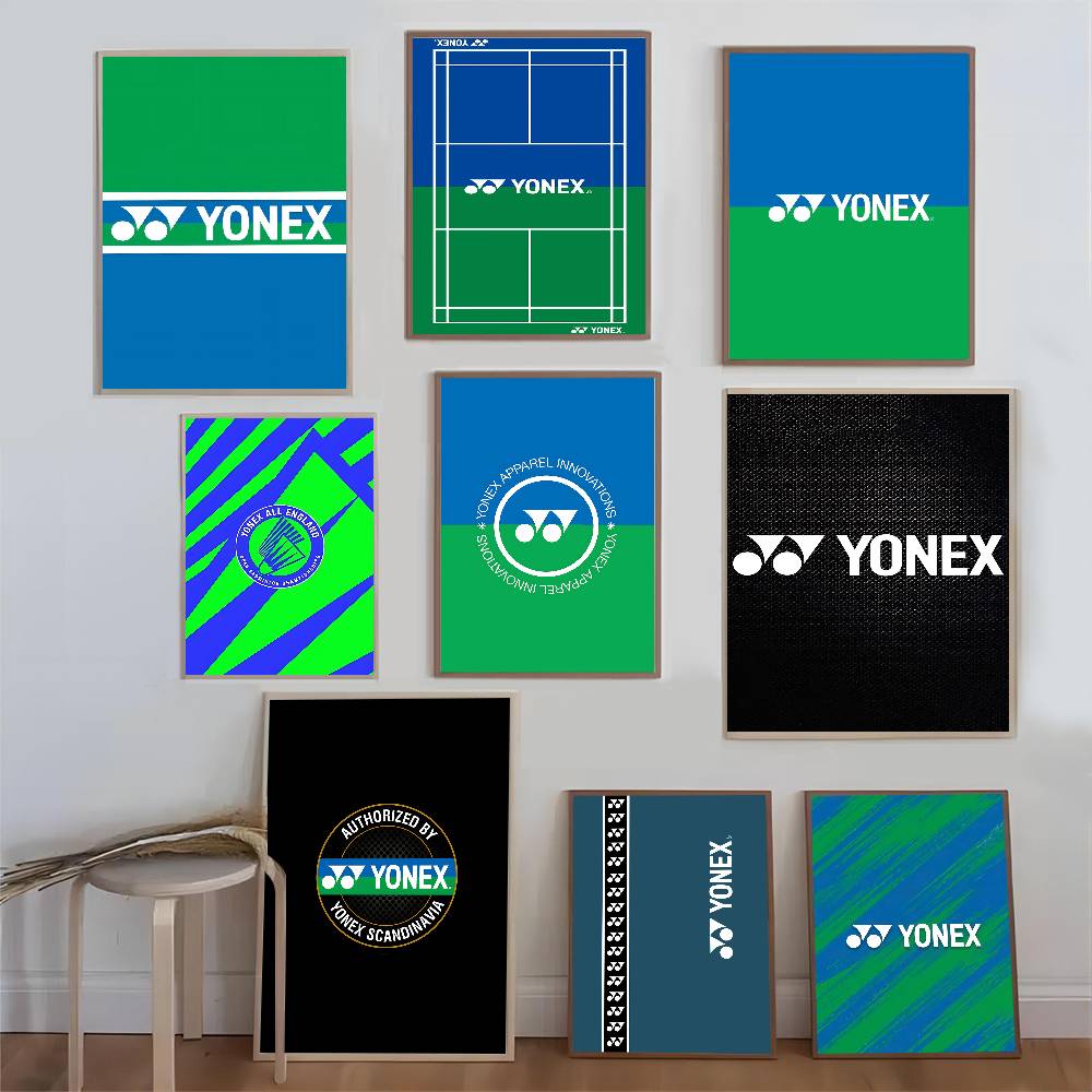 Badminton Yonex - Affiches vintage classiques de badminton Y-Yonex,