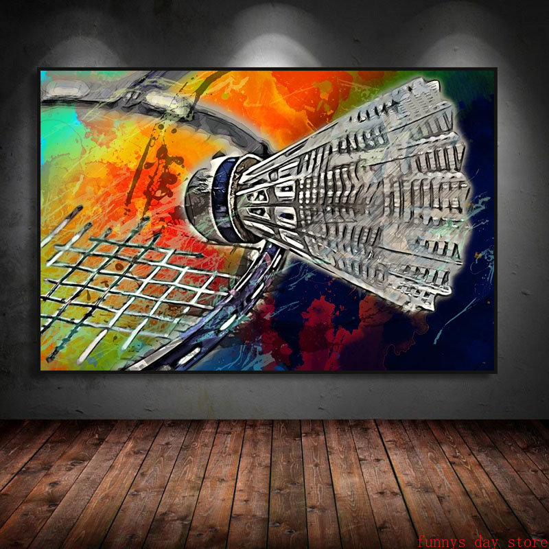 Peinture sur toile de tennis d - Badminton Photo avis et prix